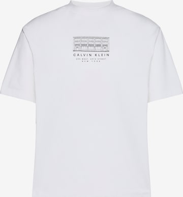 T-Shirt Calvin Klein Jeans en blanc : devant