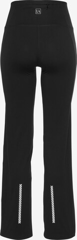 évasé Pantalon de sport LASCANA ACTIVE en noir