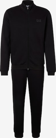 juoda EA7 Emporio Armani Treniruočių kostiumas: priekis
