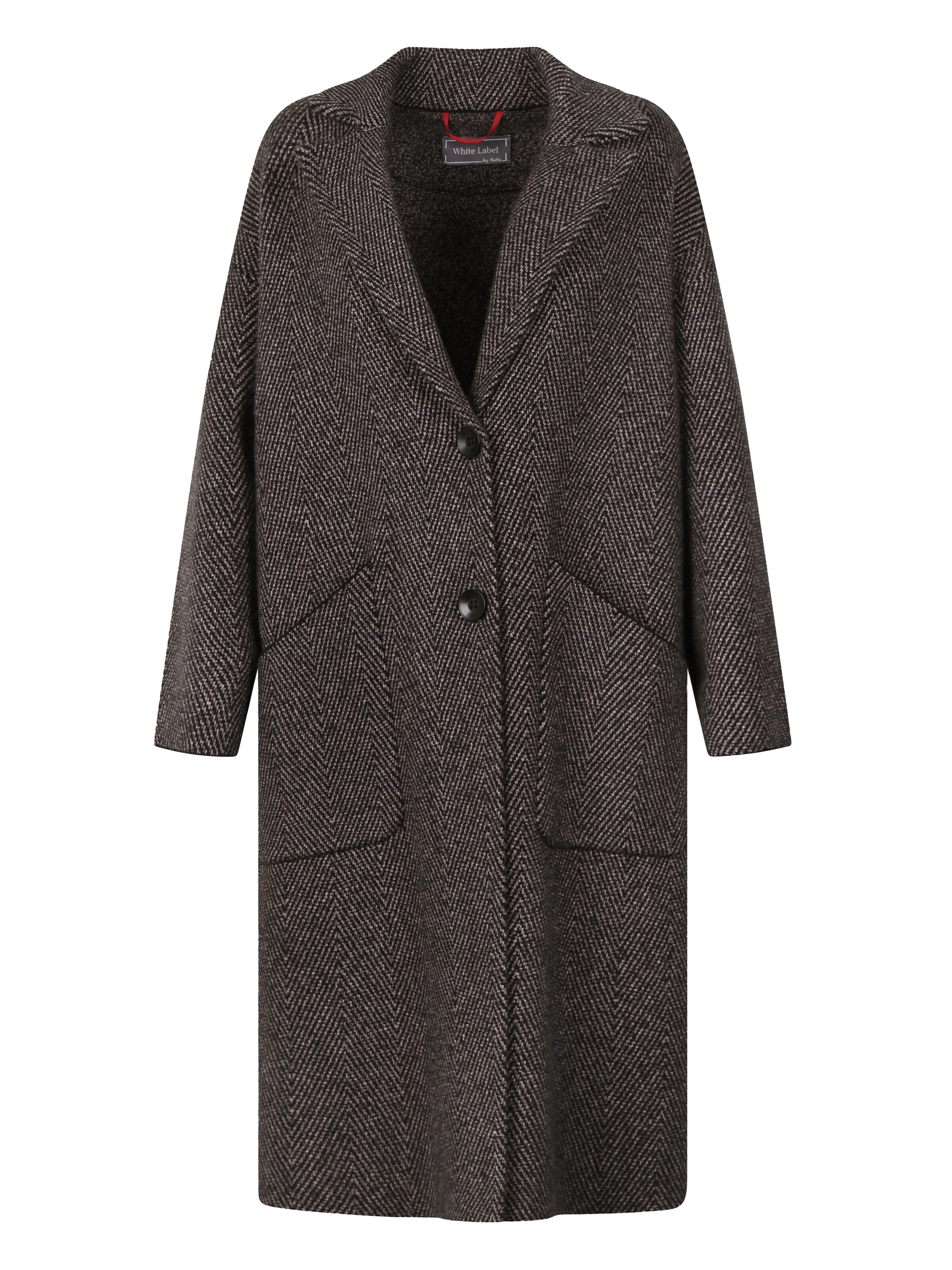 White Label by RoFa Strickmantel‌‌‌‌‌‌ in Braun: Vorderseite