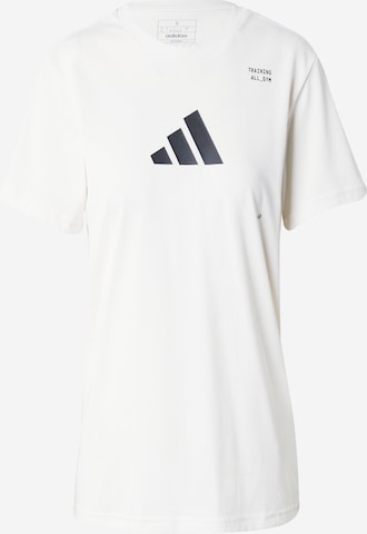 Tricou funcțional 'TR CAT G T' de la ADIDAS PERFORMANCE pe alb: față