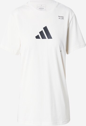 ADIDAS PERFORMANCE T-shirt fonctionnel 'TR CAT G T' en noir / blanc cassé, Vue avec produit