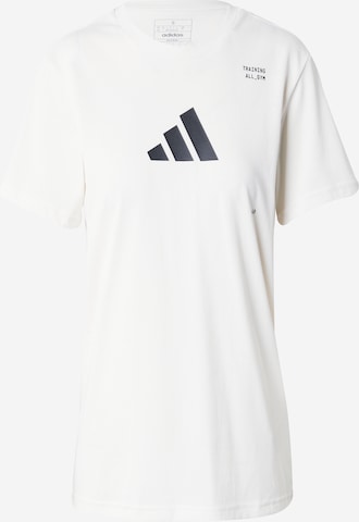 ADIDAS PERFORMANCE Функциональная футболка 'TR CAT G T' в Белый: спереди