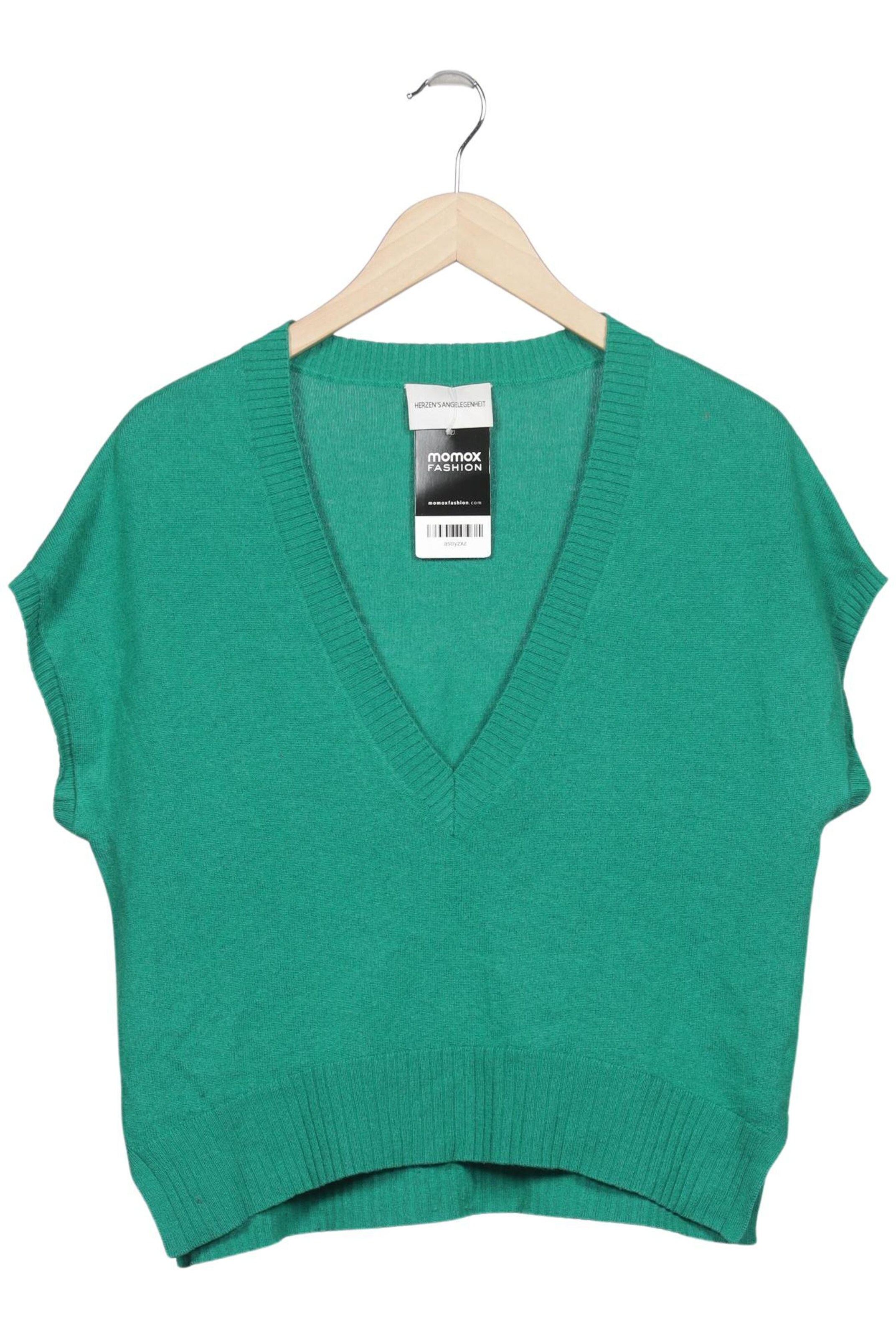HERZENSANGELEGENHEIT Sweater & Cardigan in S in Green: front