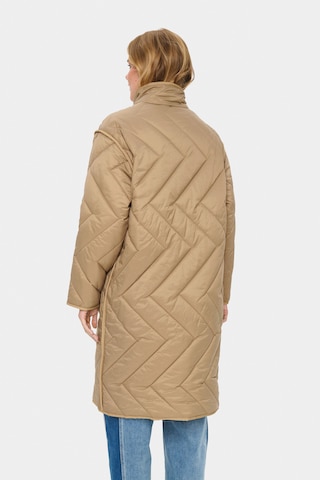 SAINT TROPEZ Between-seasons coat 'Lucinda' in Brown