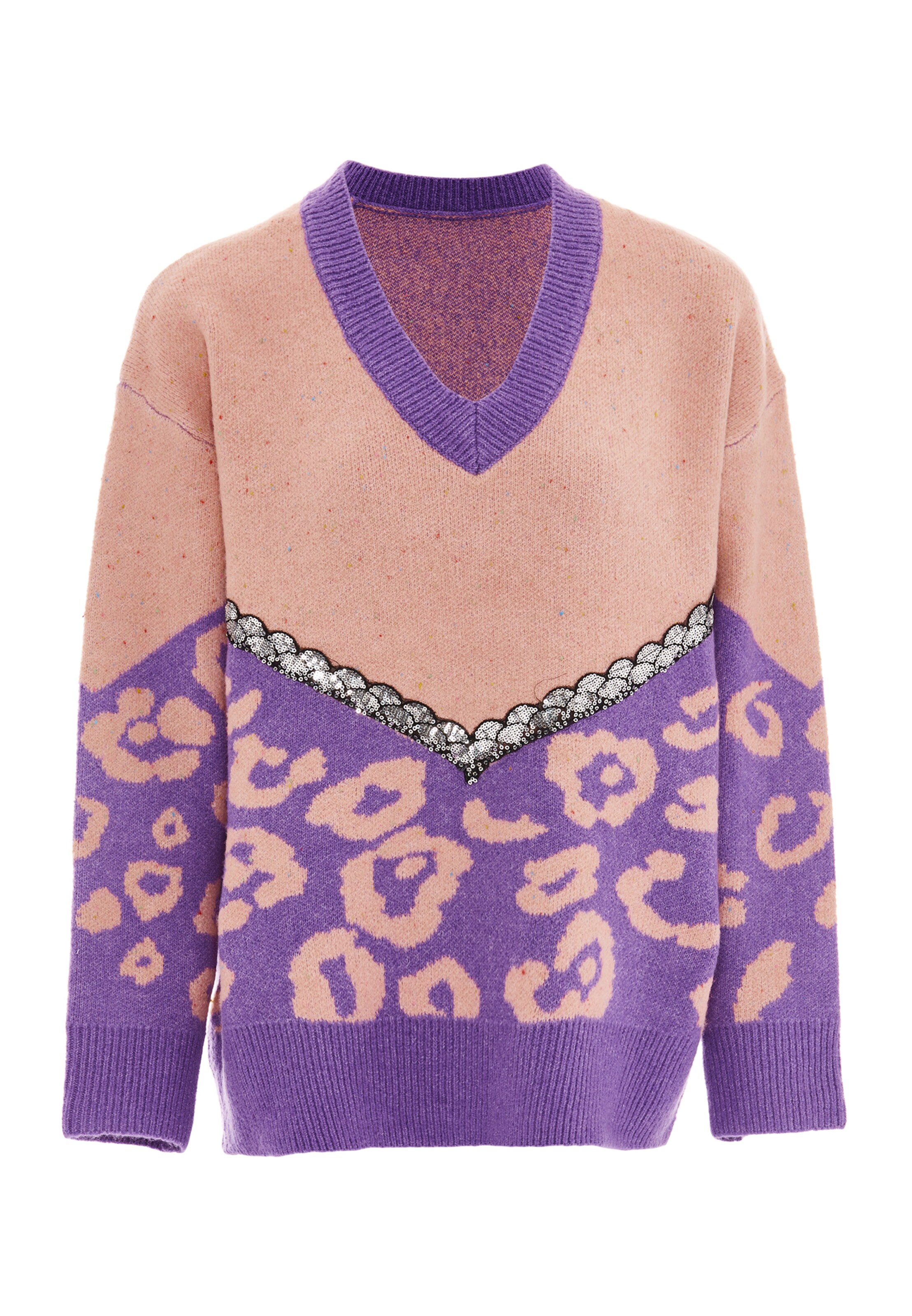 IMANE Sweater in Purple: front