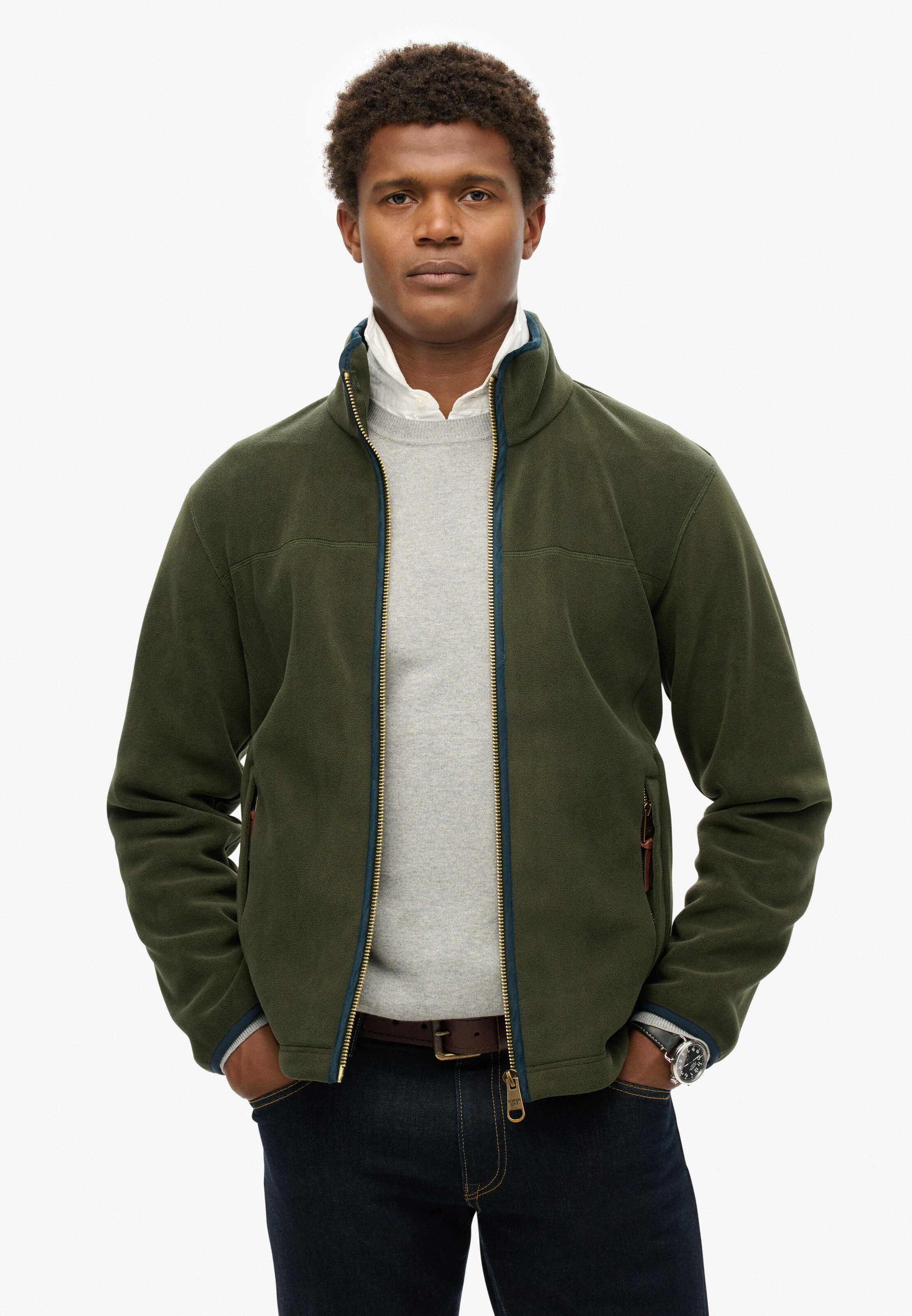 Veste en polaire 'Estate' Superdry en vert