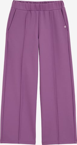 WE Fashion Wide Leg Housut värissä lila: etupuoli