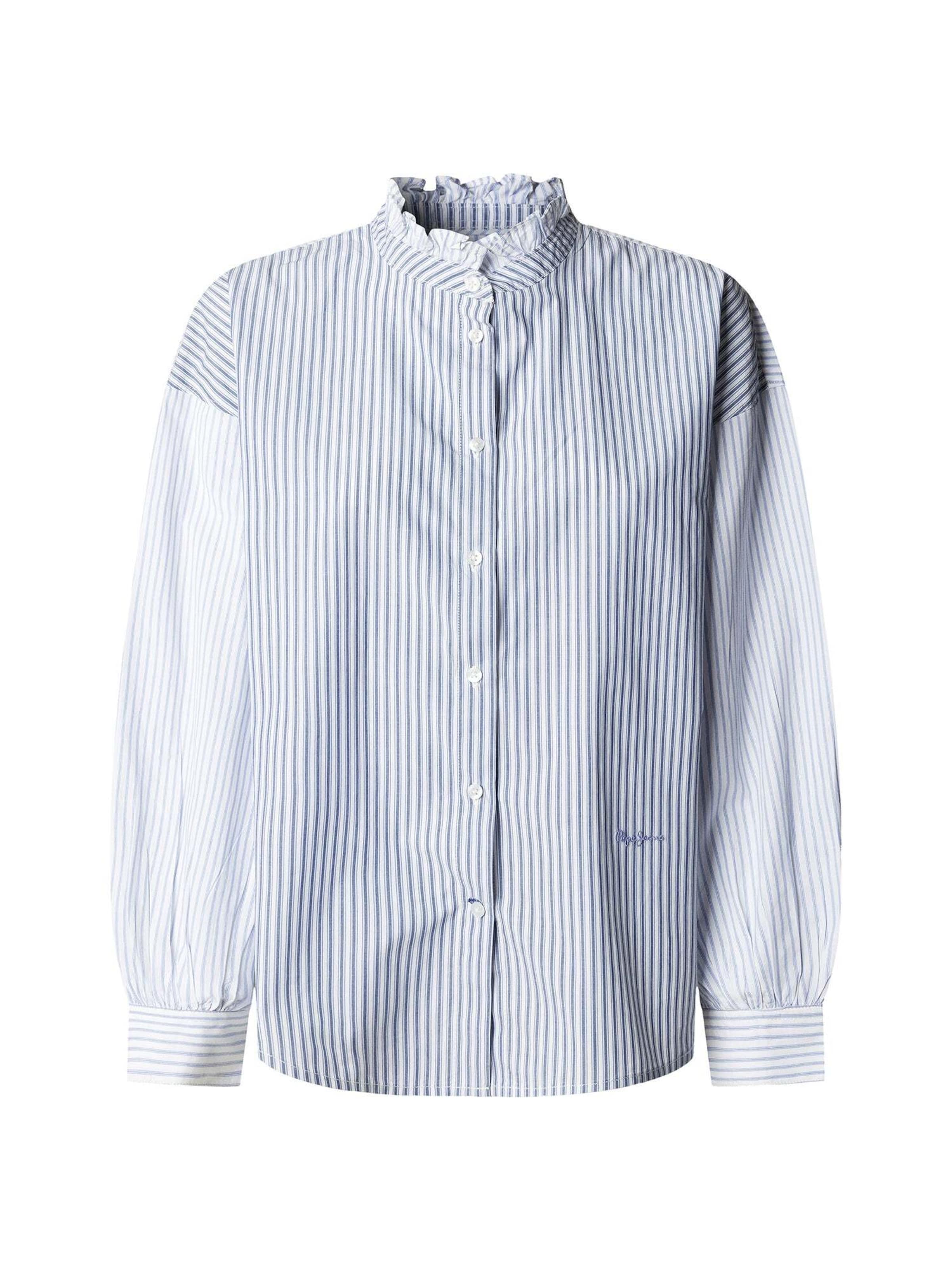 Pepe Jeans Bluse 'Aper' in Blau: Vorderseite