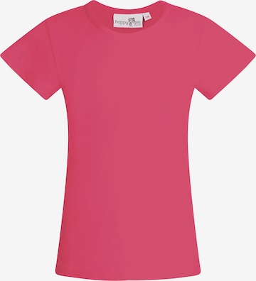 happy girls T-shirt i rosa: framsida