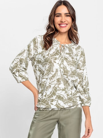 Olsen Blouse in Groen: voorkant