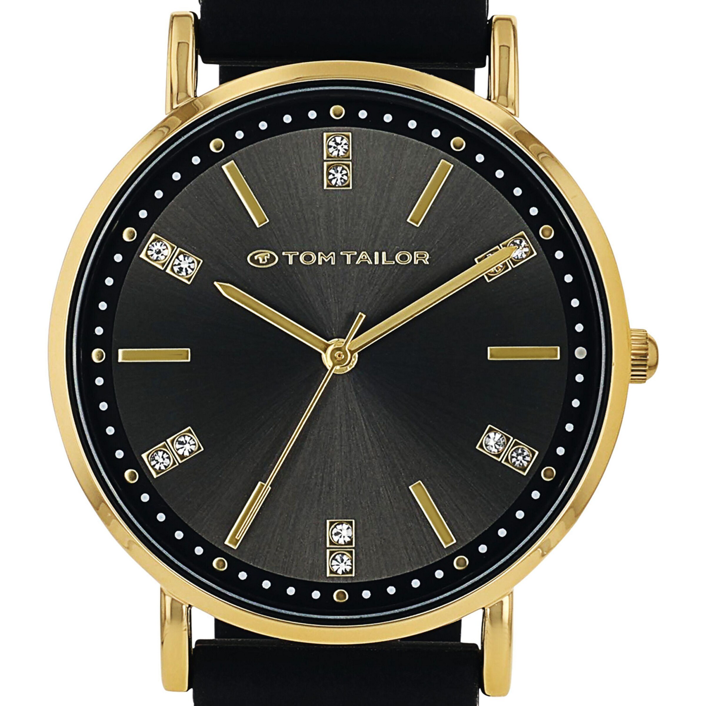 TOM TAILOR Uhr in Schwarz