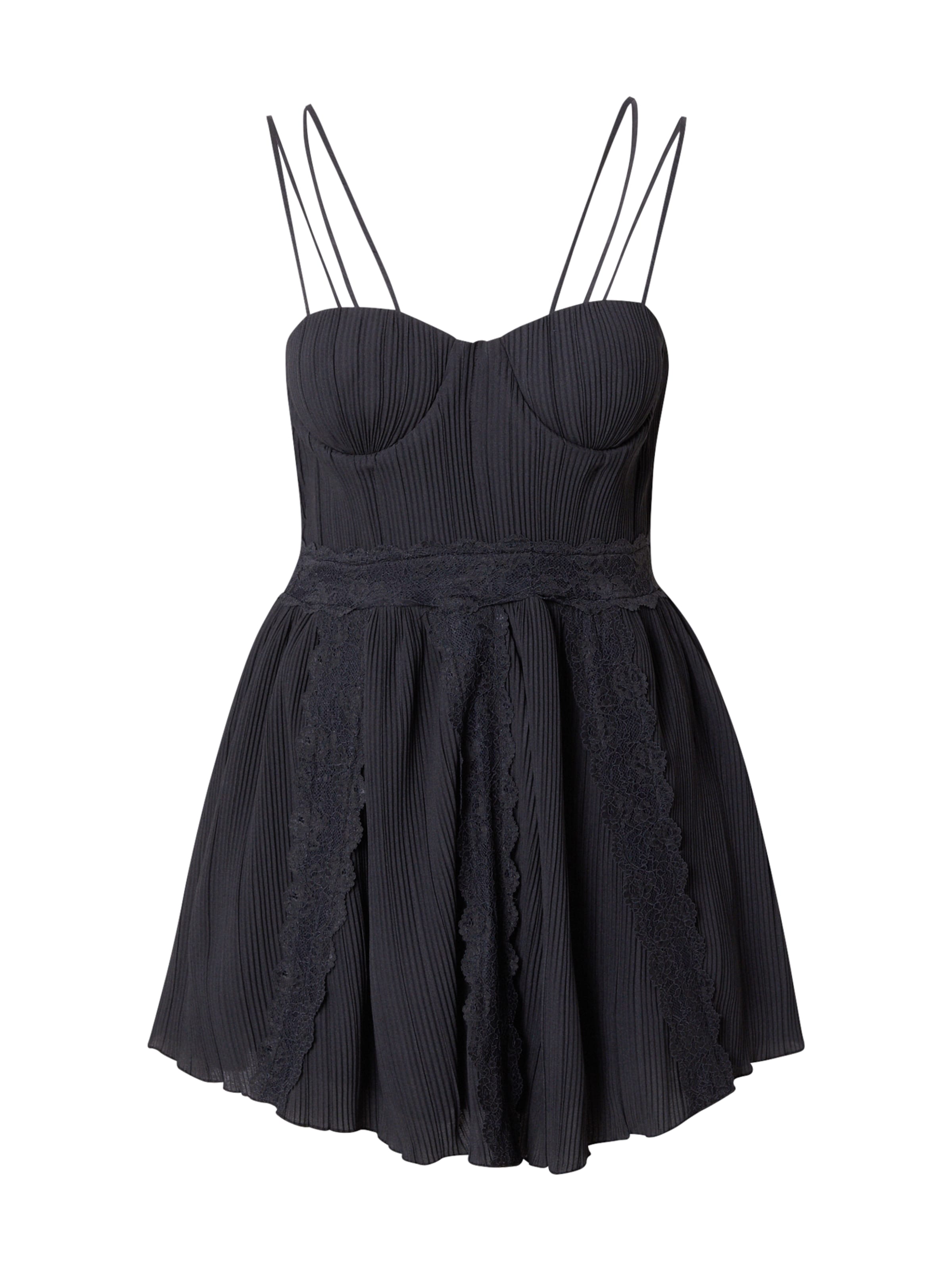 ABOUT YOU x Laura Giurcanu Cocktailmekko värissä musta: etupuoli