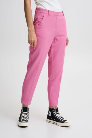 Slimfit Pantaloni chino 'Lexi' di ICHI in rosa: frontale