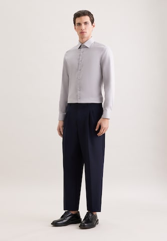 SEIDENSTICKER Slim fit Business shirt in Grey