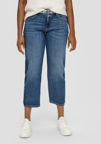 QS Regular Jeans in Blauw: voorkant