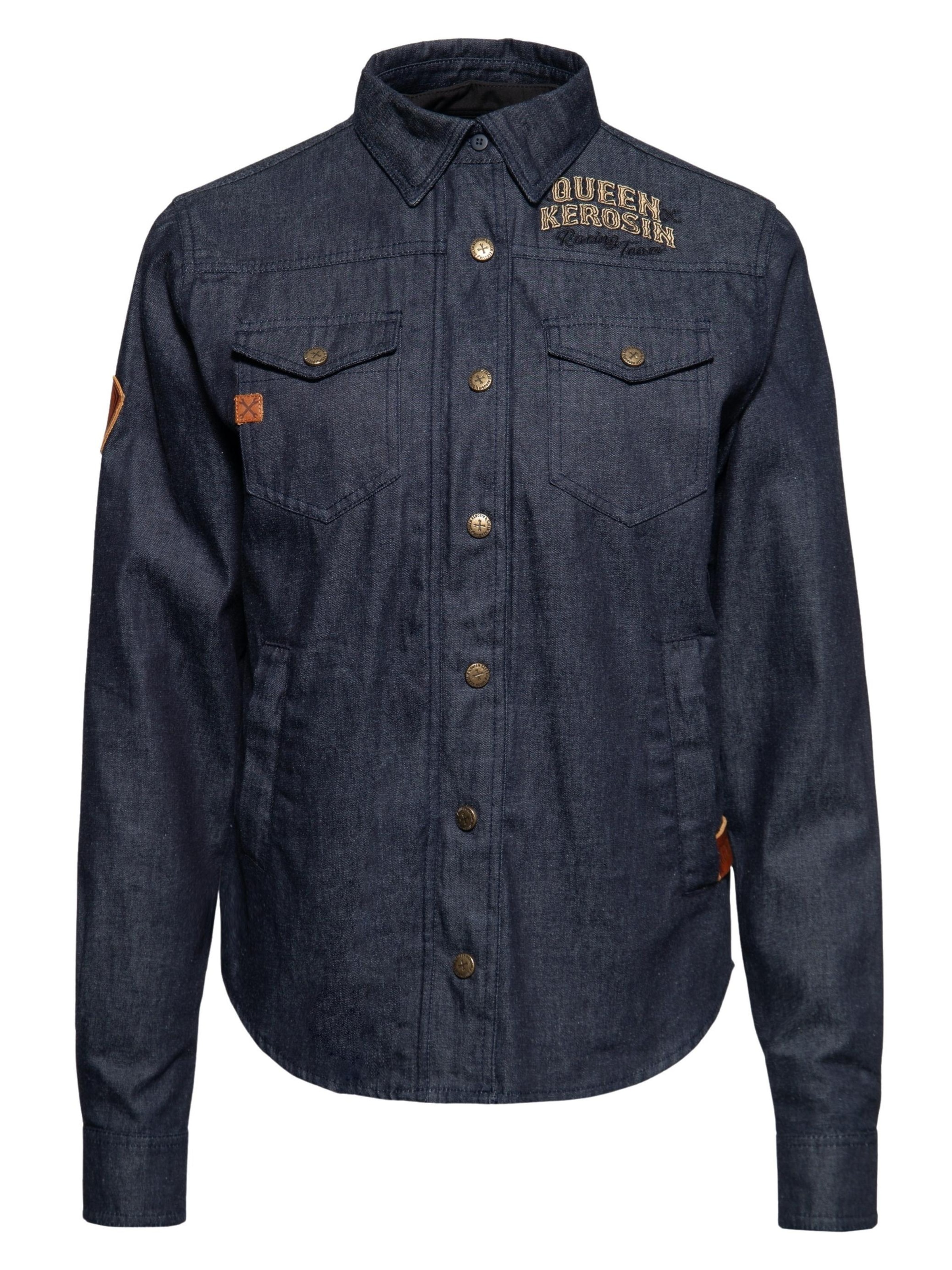 Queen Kerosin Between-Season Jacket 'Q.K. Queen Kerosin - Speedway Queens' in L in Dark blue, Item view