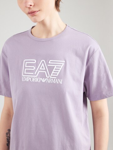 EA7 Emporio Armani Koszulka 'TRAIN VISIBILITY' w kolorze fioletowy