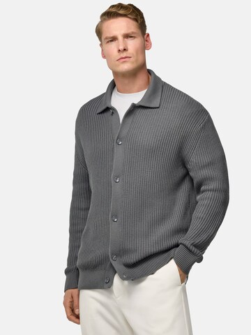Coupe regular Vestes en maille Boggi Milano en gris : devant
