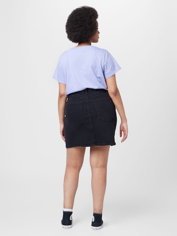 Noisy May Curve Skirt 'FLING' in Black