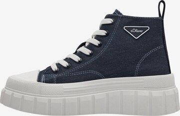 s.Oliver Sneakers hoog in Blauw