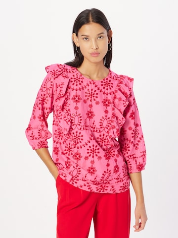Freequent Blouse 'FRASIA' in Roze: voorkant