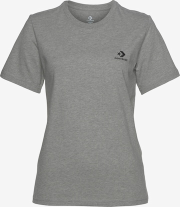 CONVERSE - Camiseta en gris: frente
