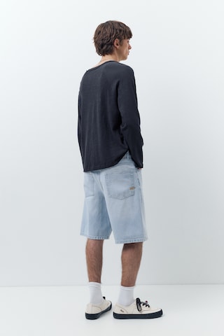 Pull&Bear Baggy Džíny – modrá
