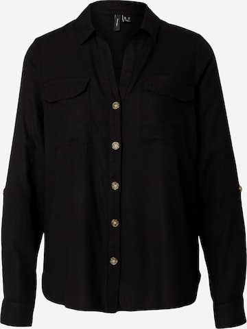 VERO MODA - Blusa 'VMBumpy' en negro: frente
