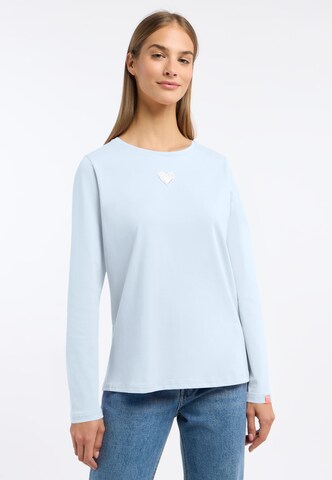 Frieda & Freddies NY Langarmshirt in Blau: Vorderseite