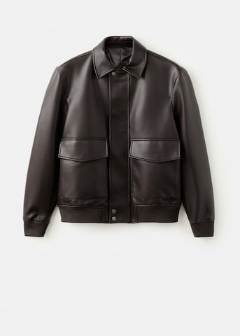 MANGO MAN Between-Season Jacket 'Ely' in Brown