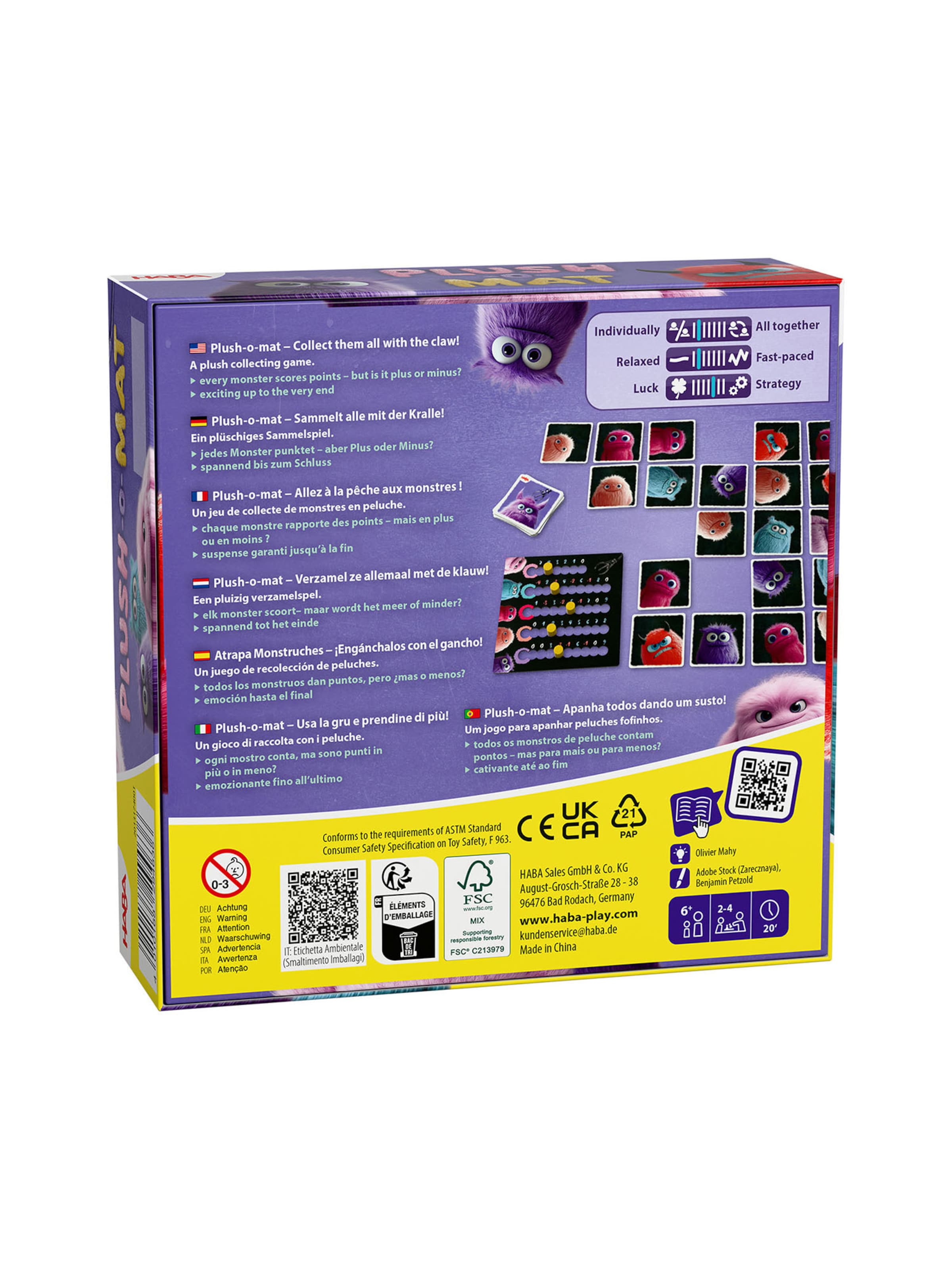 HABA Game ' Plush-o-Mat ' in Mixed colours