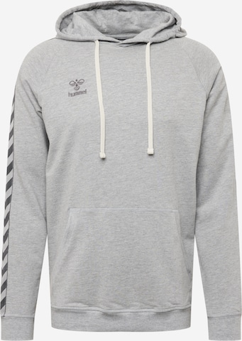 Hummel - Camiseta deportiva en gris: frente
