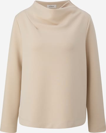 s.Oliver BLACK LABEL Sweatshirt in Beige: front