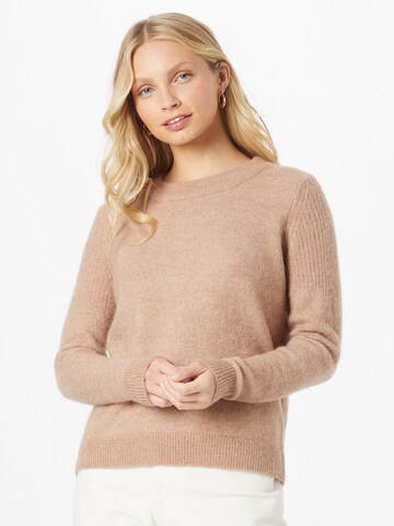 Pull-over 'SIA' SELECTED FEMME en marron : devant