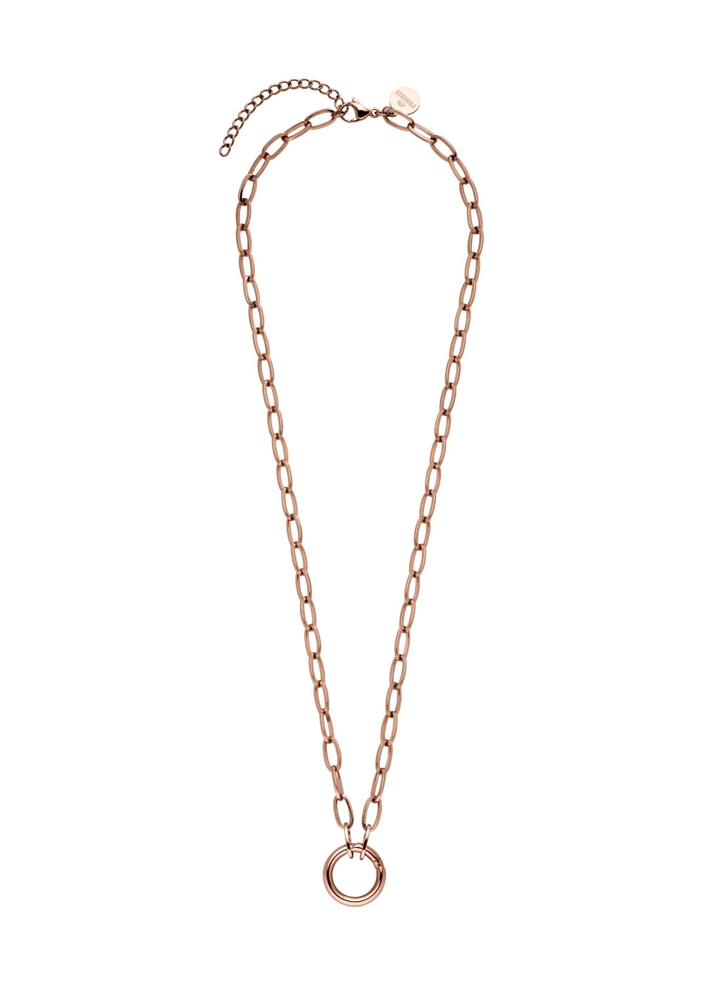 PURELEI Ketting 'Glow Charm' in de kleur Rose-goud, Productweergave