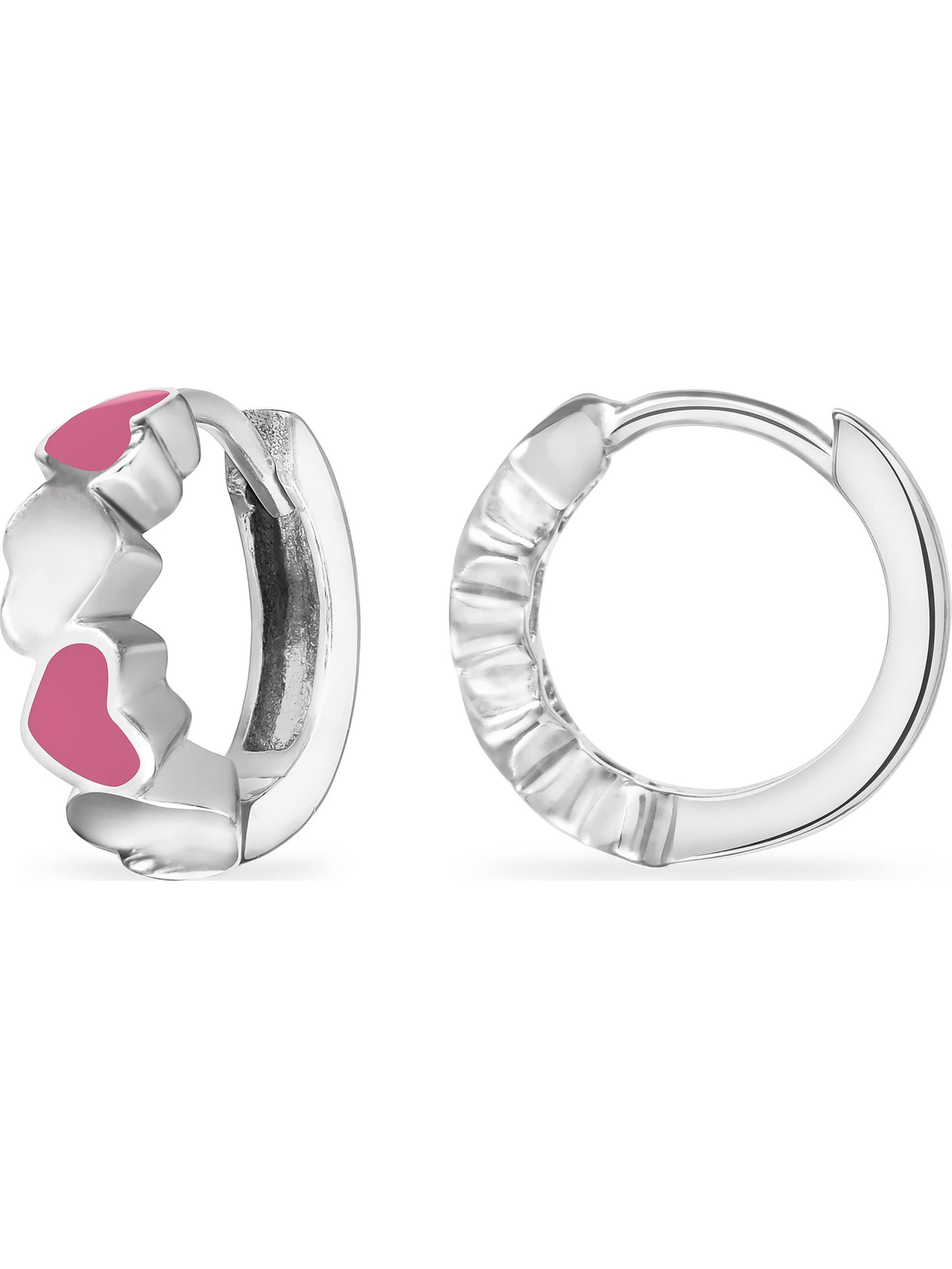 FAVS Mädchen-Creolen in Silber: Vorderseite