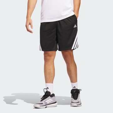 ADIDAS PERFORMANCE Loose fit Sports trousers 'Legends' in Black: front