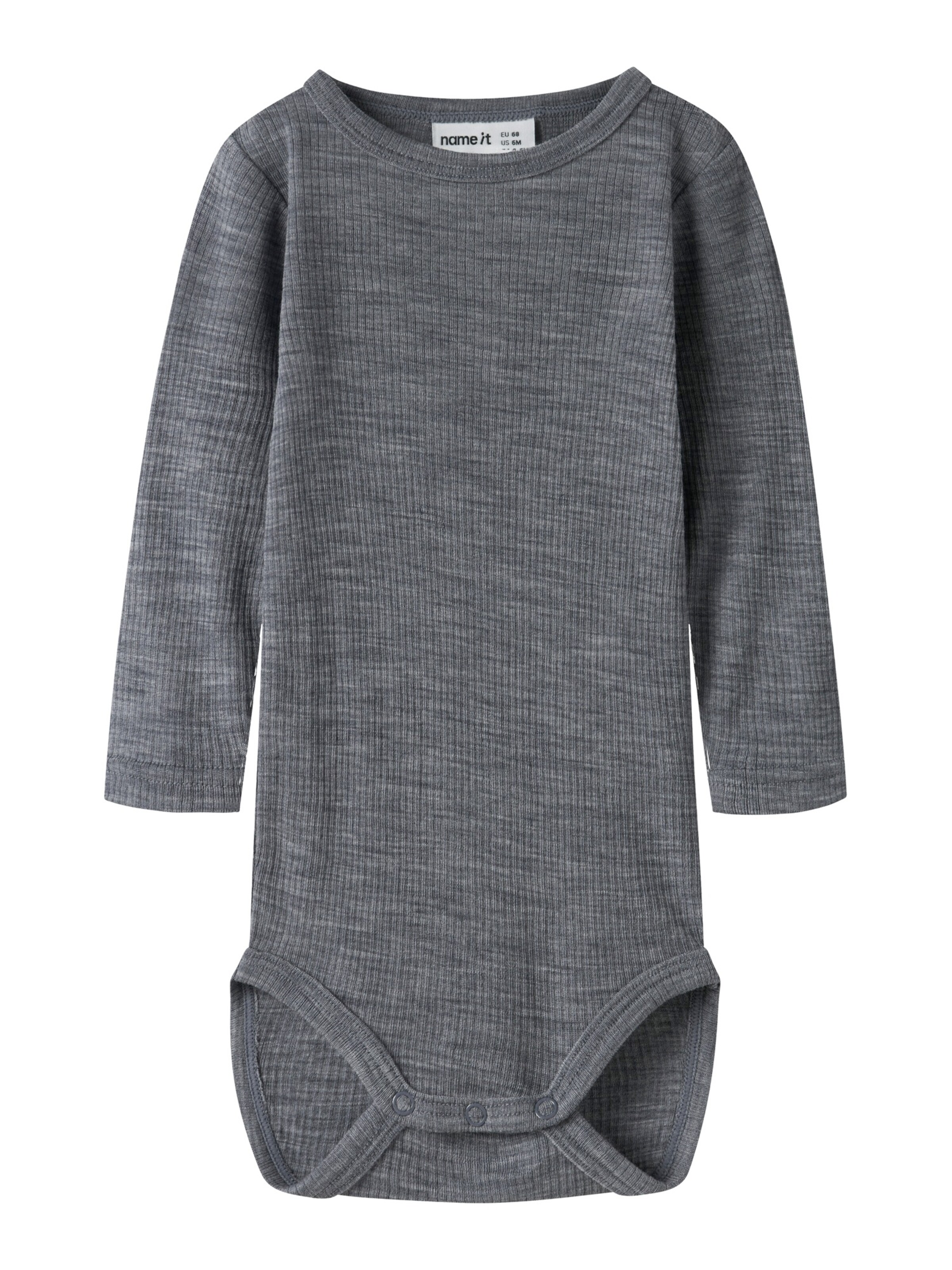 Barboteuse / body 'NBNWAX' NAME IT en gris : devant