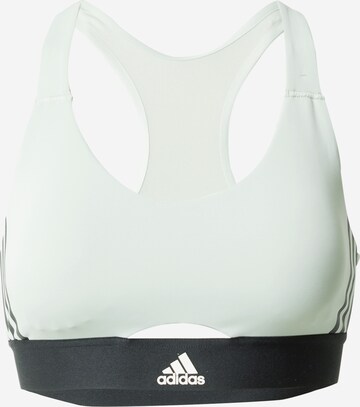 ADIDAS SPORTSWEAR Bustier Sports-BH 'Powerreact Medium-Support Hyperglam' i grønn: forside