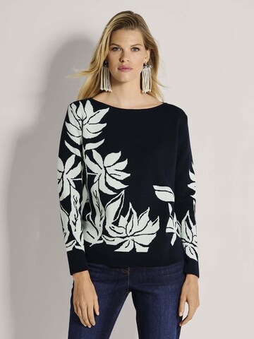 Pull-over MADELEINE en bleu : devant