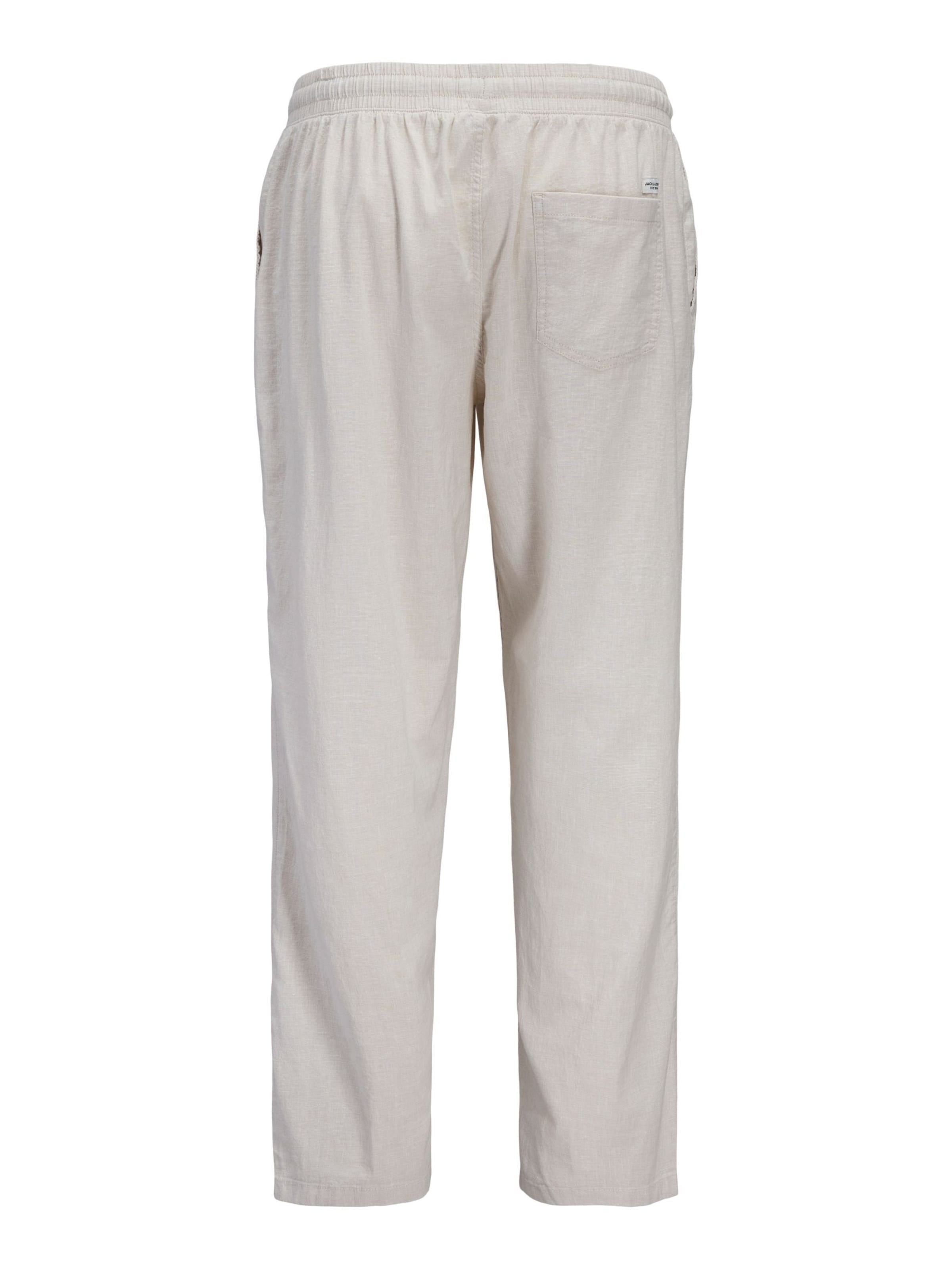 JACK & JONES - Pierna ancha Pantalón en beige