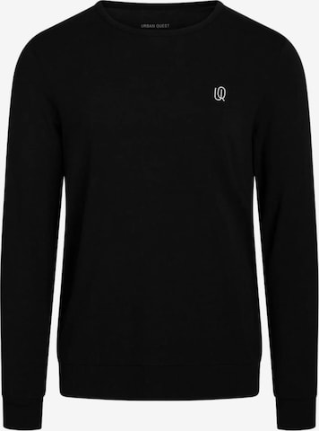 Pull-over ' URBAN QUEST The BAMBOO ' URBAN QUEST en noir : devant