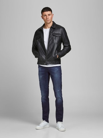 Coupe slim Jean 'Glenn' JACK & JONES en bleu