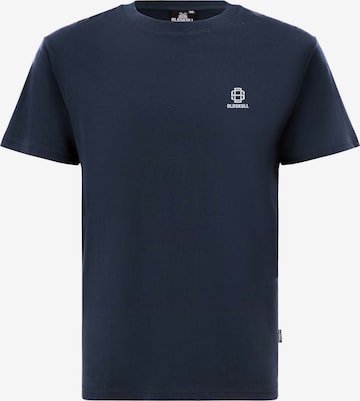 Oldskull T-Shirt 'Basic Oldskull 25' in Blau: Vorderseite