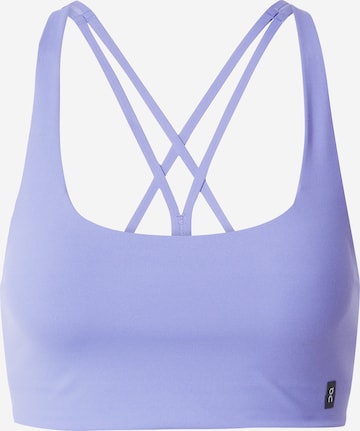 On Bustier Sport-BH in Lila: predná strana