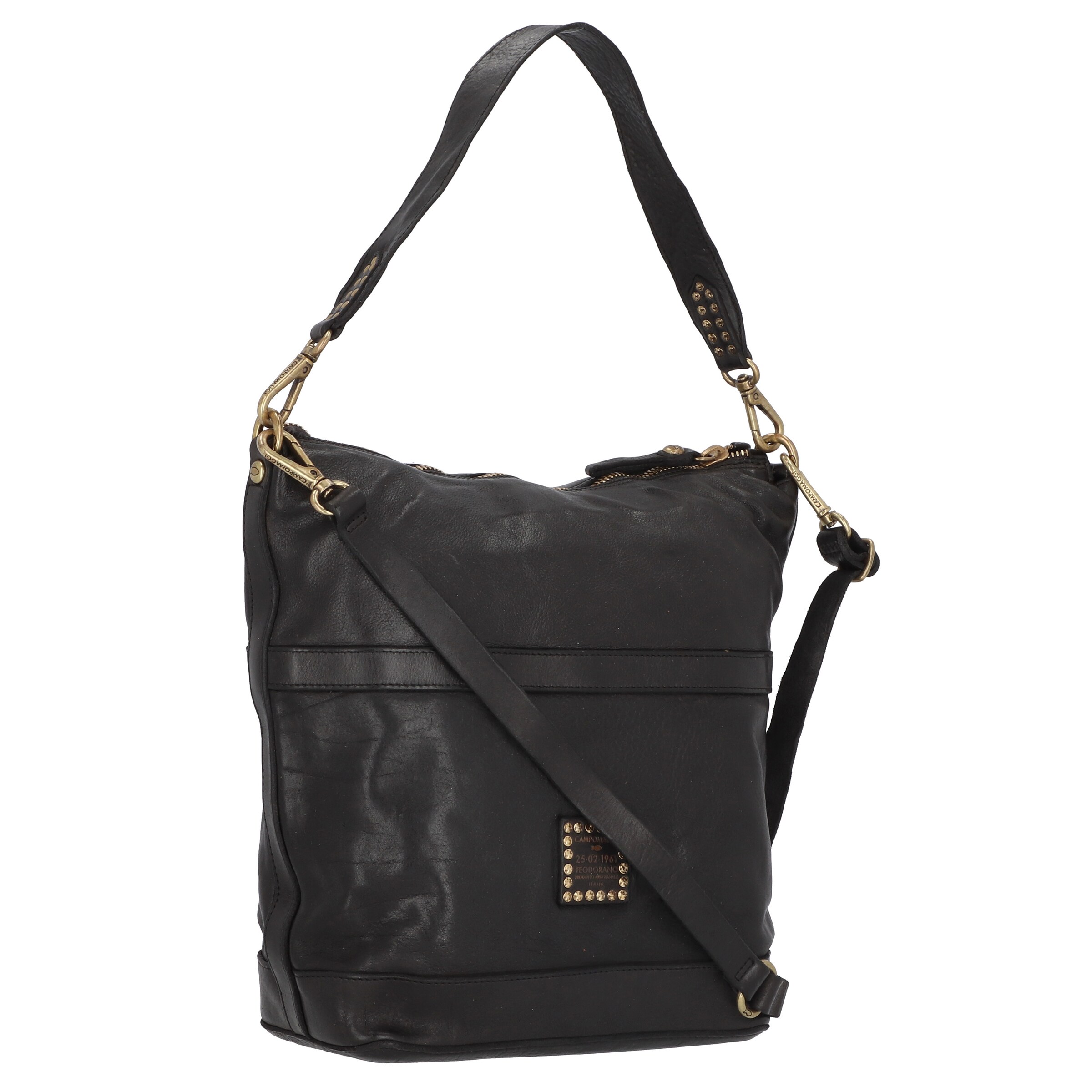 Campomaggi Schultertasche in Schwarz