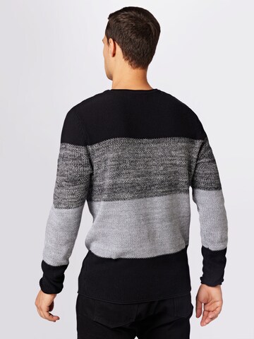 Key Largo Regular Fit Pullover 'Jogi' in Schwarz