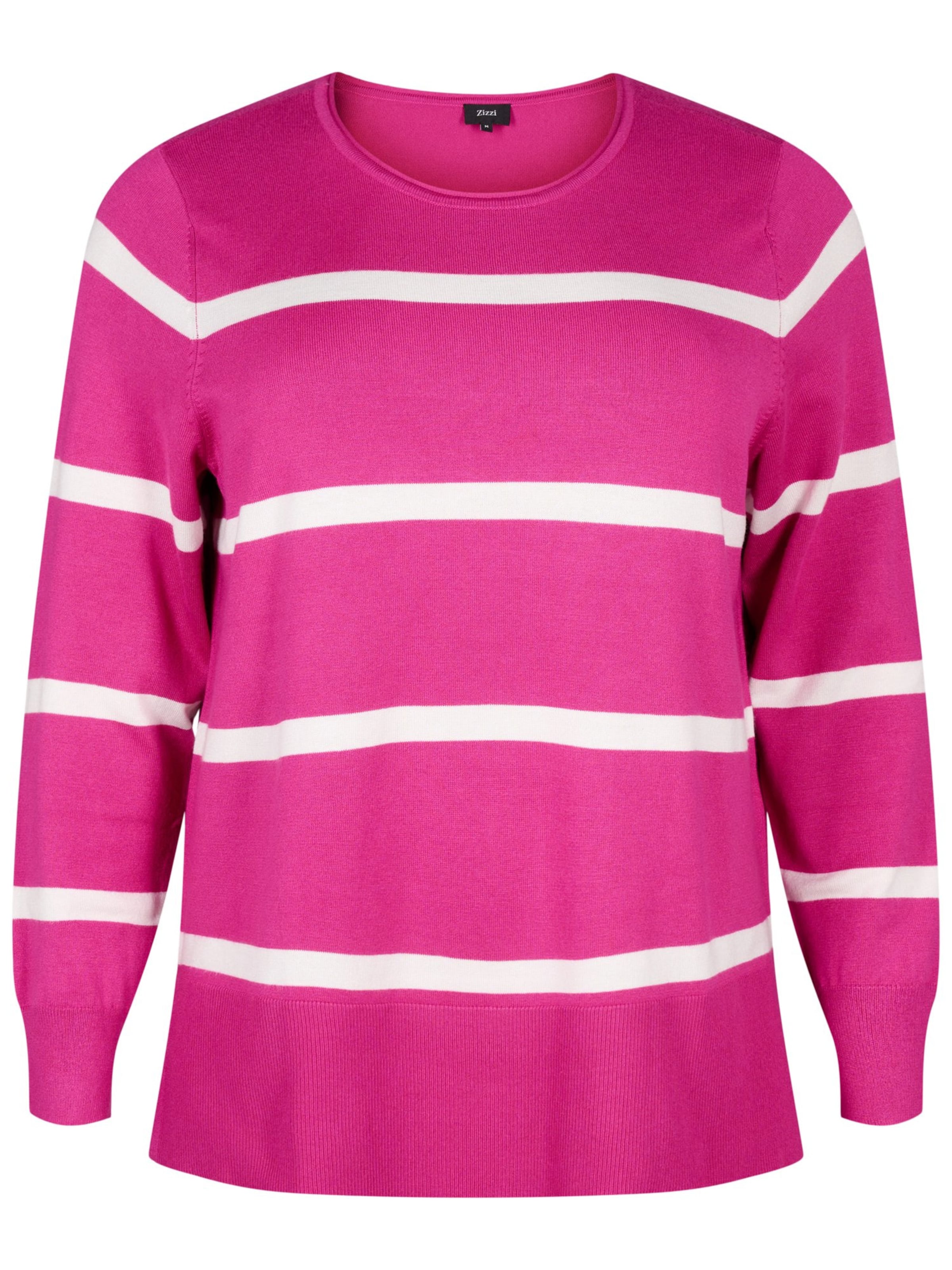 Zizzi Pullover 'Cacarrie' in Pink: Vorderseite