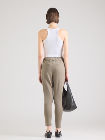 ONLY Slimfit Bukser med lægfolder 'ONLPoptrash' i grøn